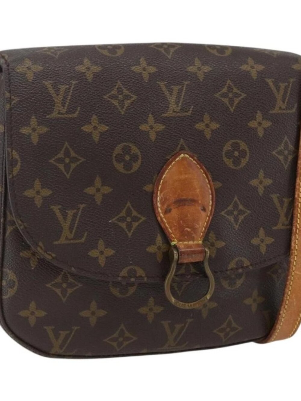 LOUIS VUITTON Monogram Saint Cloud GM Shoulder Bag M51242 LV Auth 171997 - Picture 1 of 16